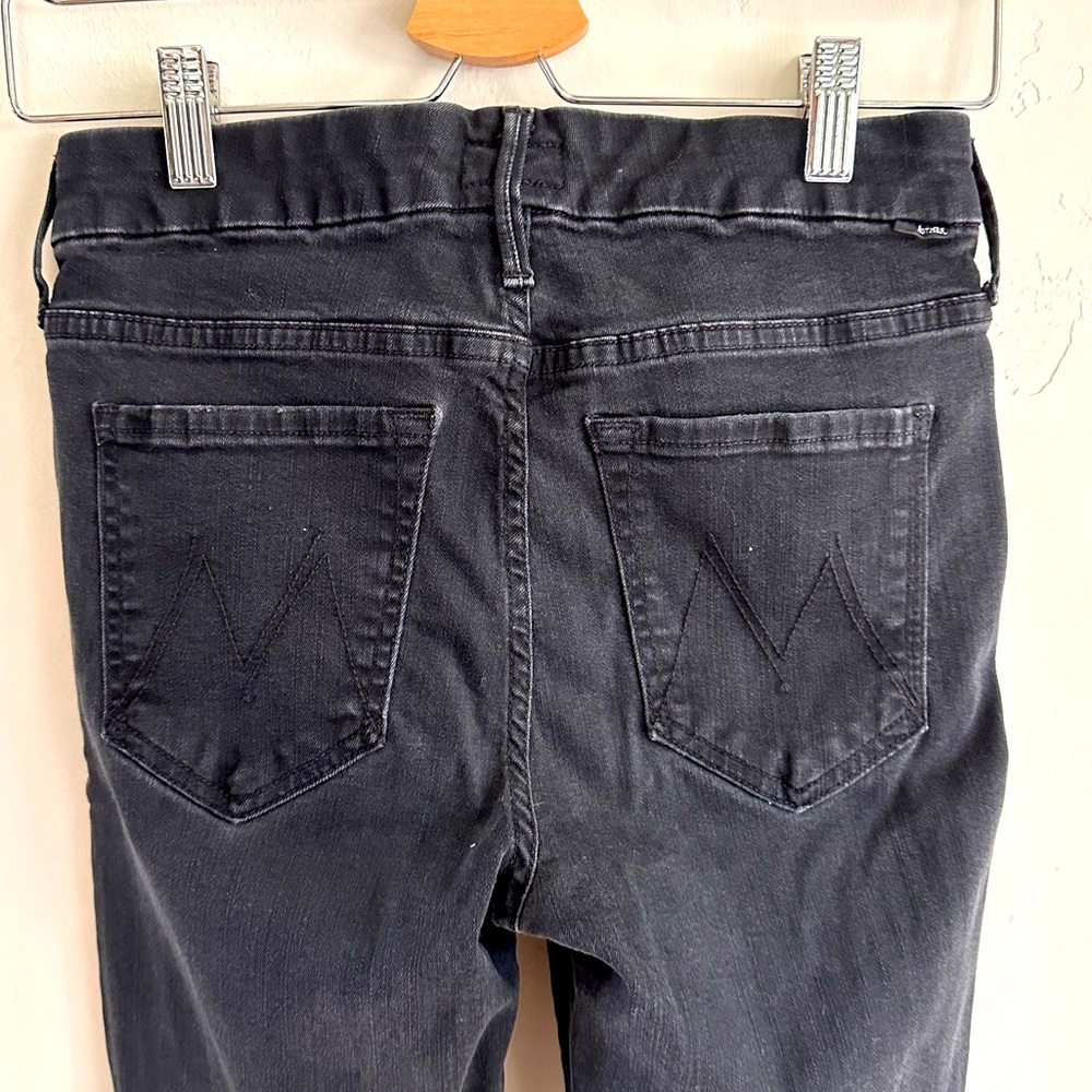 Mother jeans, size 27 black skinny ankle